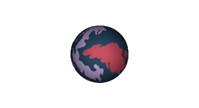 Spinning 3D Globe of Spesnova